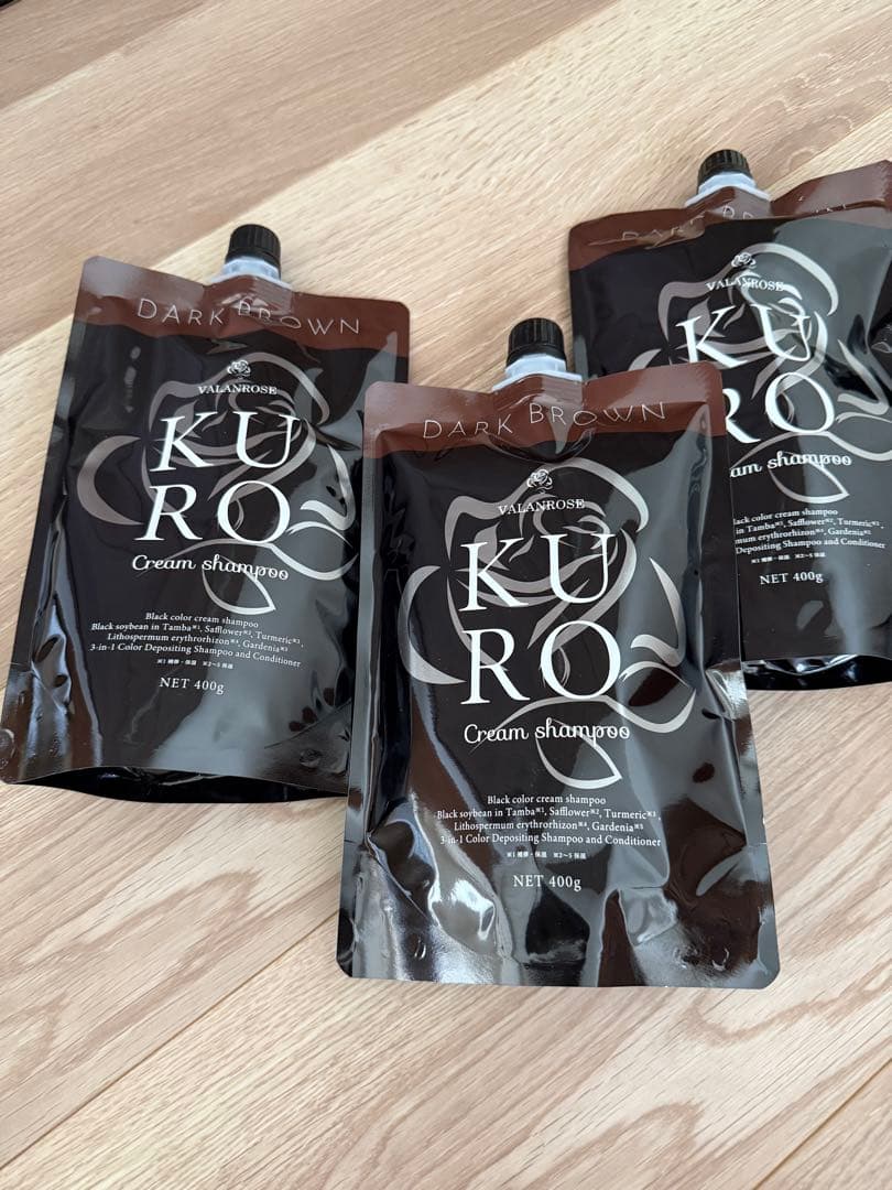 KURO ダークブラウン カラーシャンプー 400g