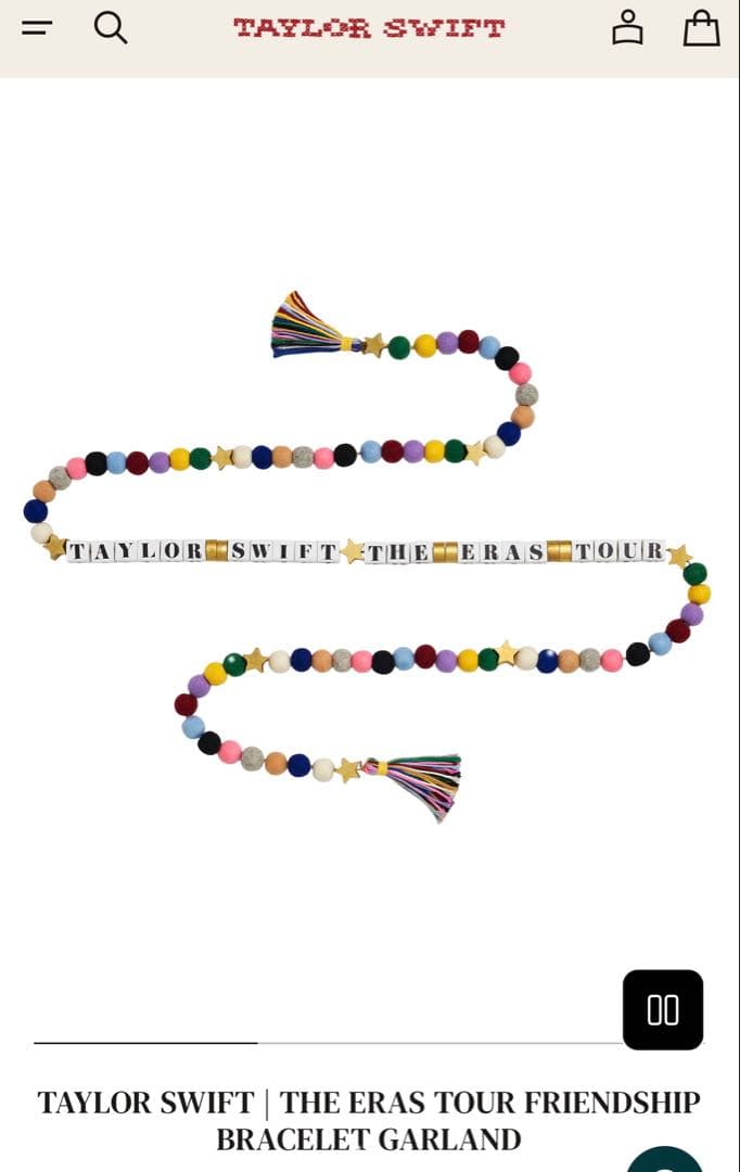 Taylor Swift eras tour friendship ガーランド