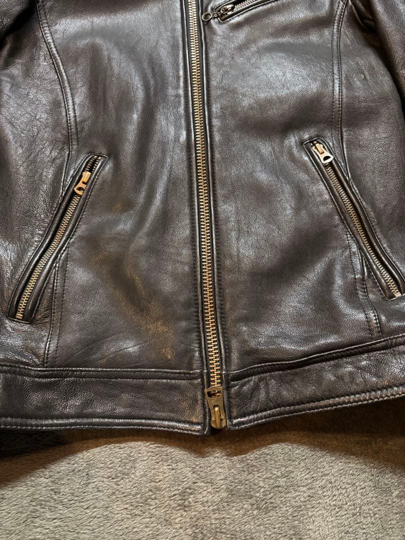 ジャックローズ　シングルライダース　バイカー　本革