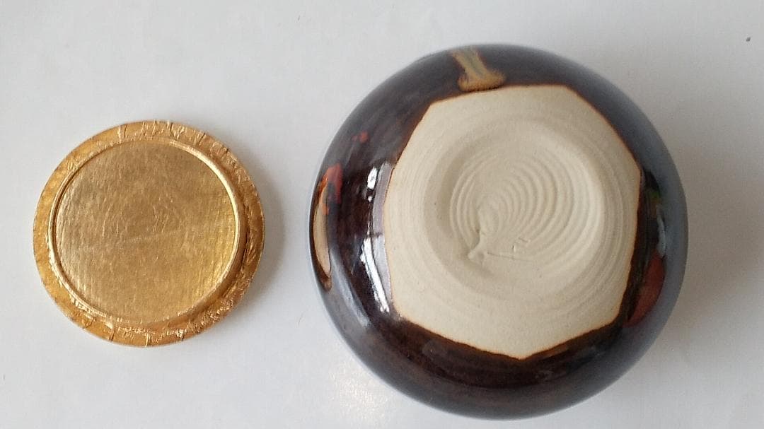 桶谷定一 大海茶入 仕覆 三重欅宝尽 茶道具 共箱 茶入 新品 未使用 保管品