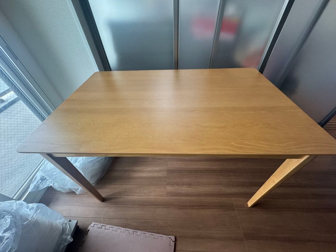 送料無料！ナチュラルウッド ダイニングテーブル 4人用