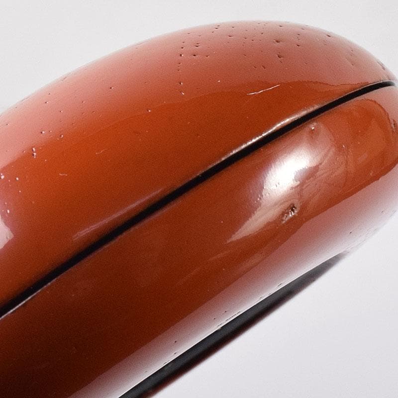 茶道具　田中重希作　朱塗　香合　共布共箱　V　8183