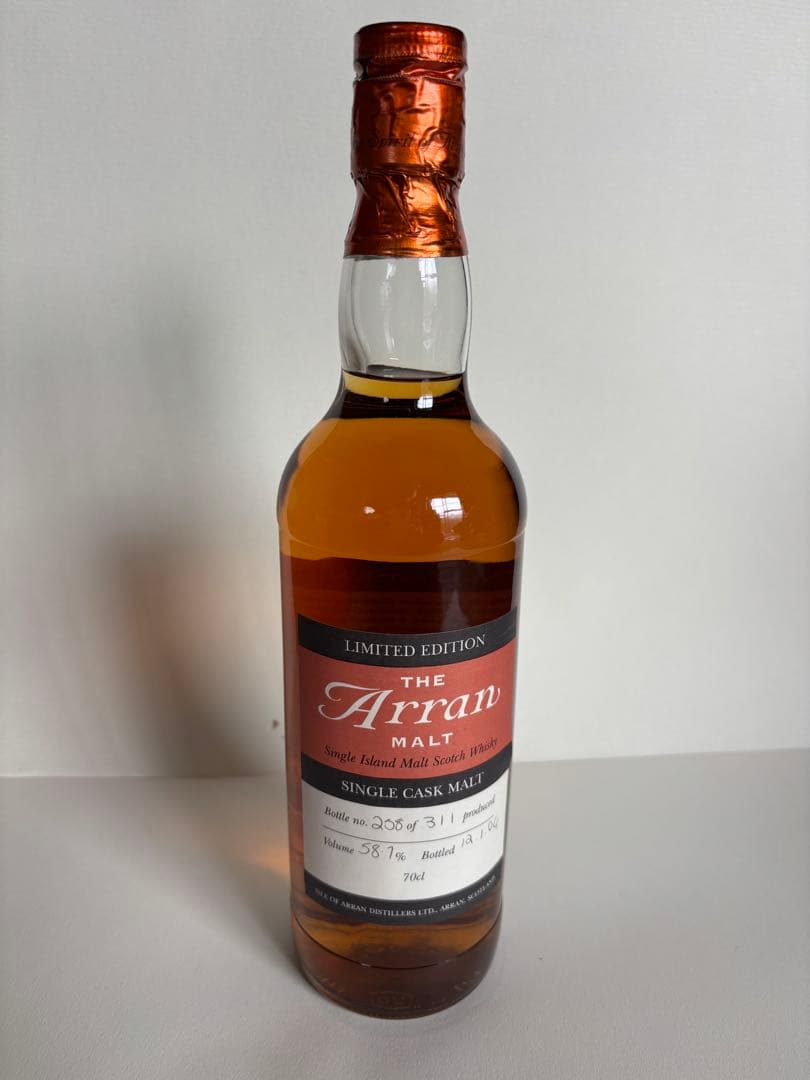 アランモルト Arran Malt シングルカスク 限定版 58.7% 未開封品