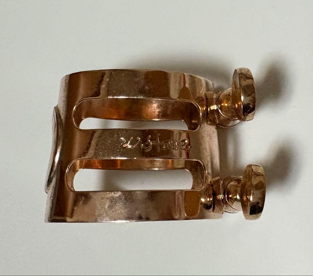 アルトサックス　リガチャー　ウッドストーン　ピンクゴールド　セルマー