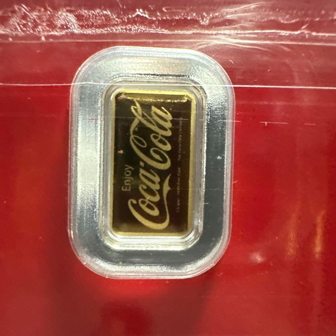 24K Coca-Cola® 0.5g 99.99% 純金バー 本物 0646