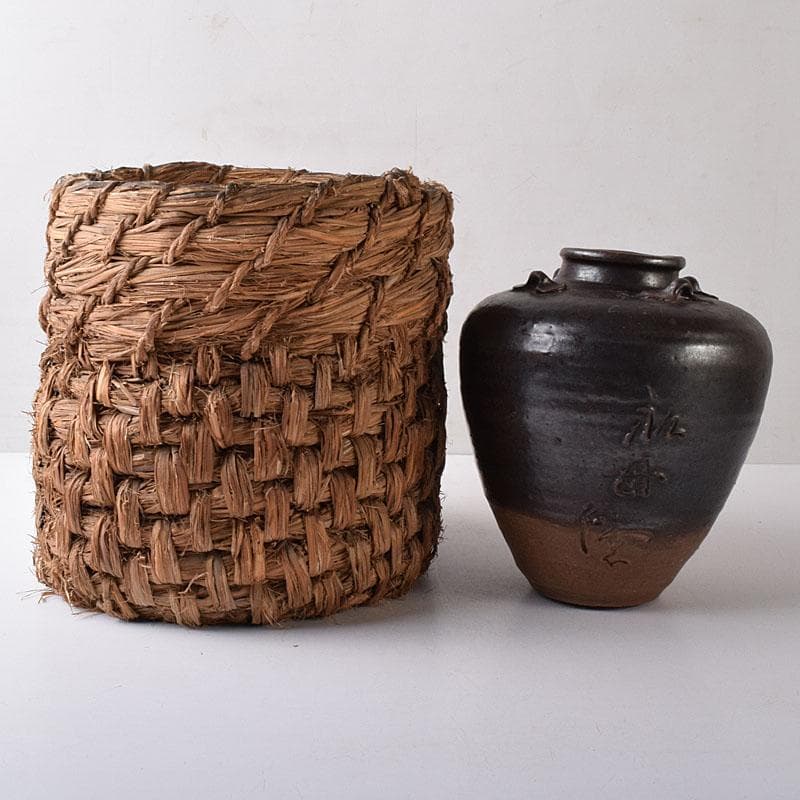 志戸呂焼　瀬戸焼　祖母懐　四耳壷　茶壷　C　R8354H