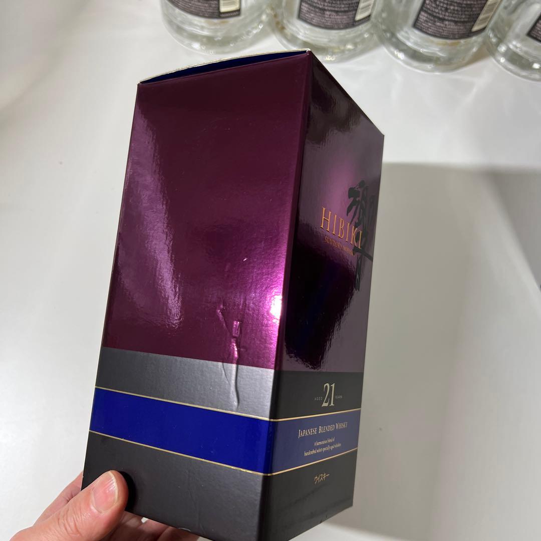 サントリー　響21年 空瓶　ウイスキー 6本　箱2個付き