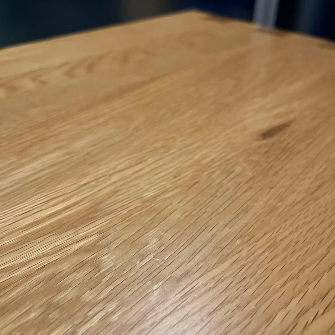 廃盤品 希少 無印良品 天然木 オーク材スツール ベンチ コの字 テーブルにも