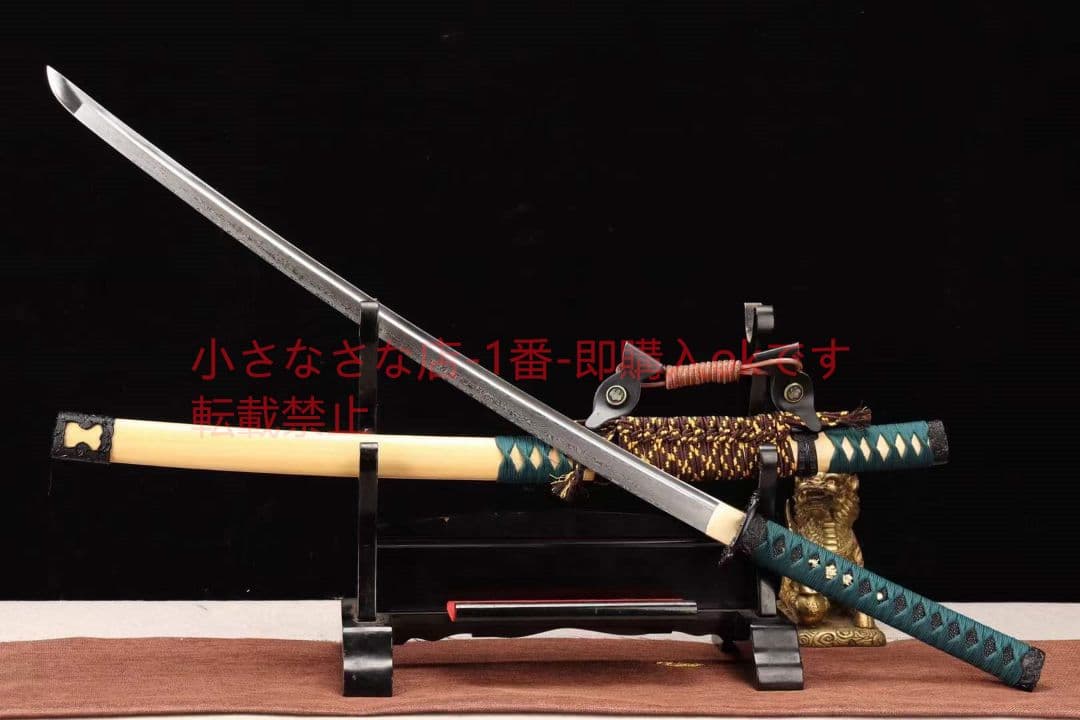 26寸百錬模様鋼武士太刀一徳淵 古兵器 武具 刀装具 日本刀 模造刀 居合刀