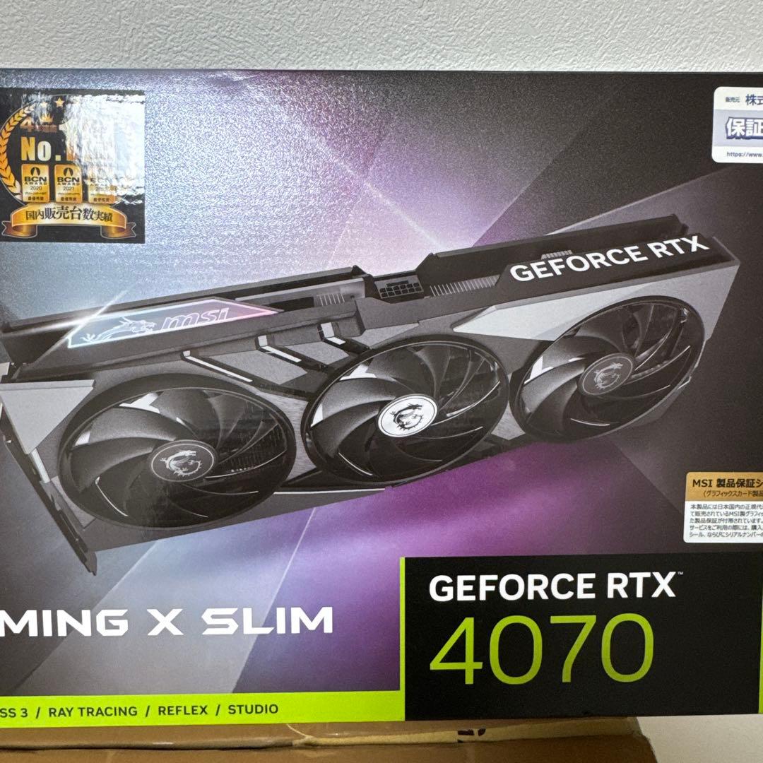 グラフィックボード・グラボ・ビデオカード MSI GeForce RTX 4070 Gaming X Slim