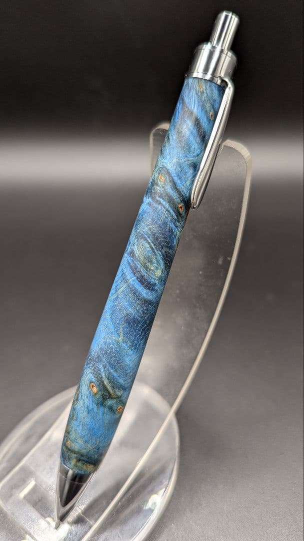 358ペン工房翌檜　スタビライズドウッドバーチバール　木軸シャーペン　ボールペン