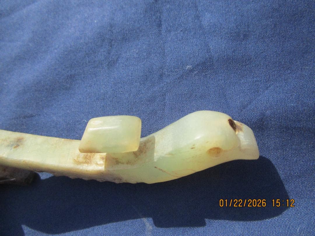 中国美術 たいこう 帯鉤帯締め 玉　石細工　彫り物　工芸品　１個