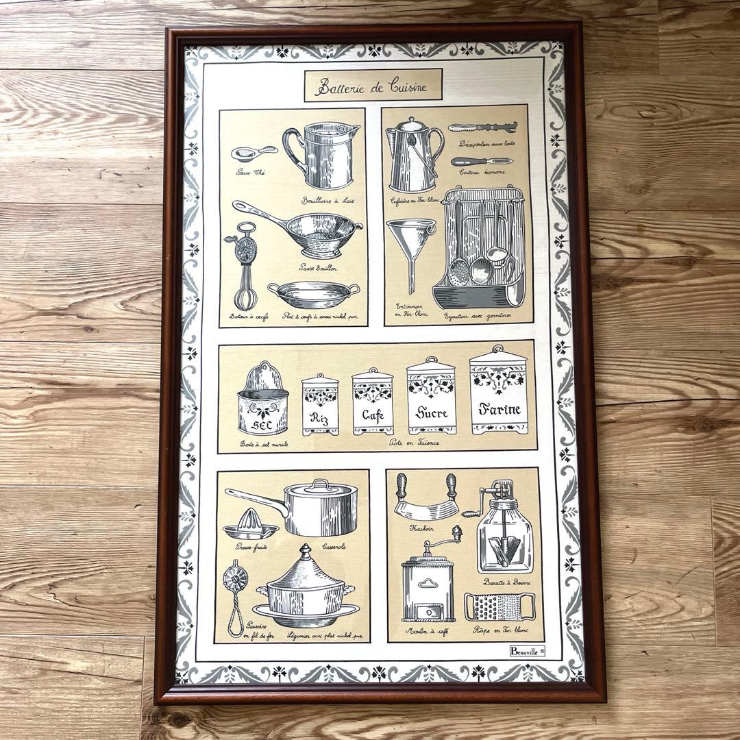 キッチン道具の額　大型