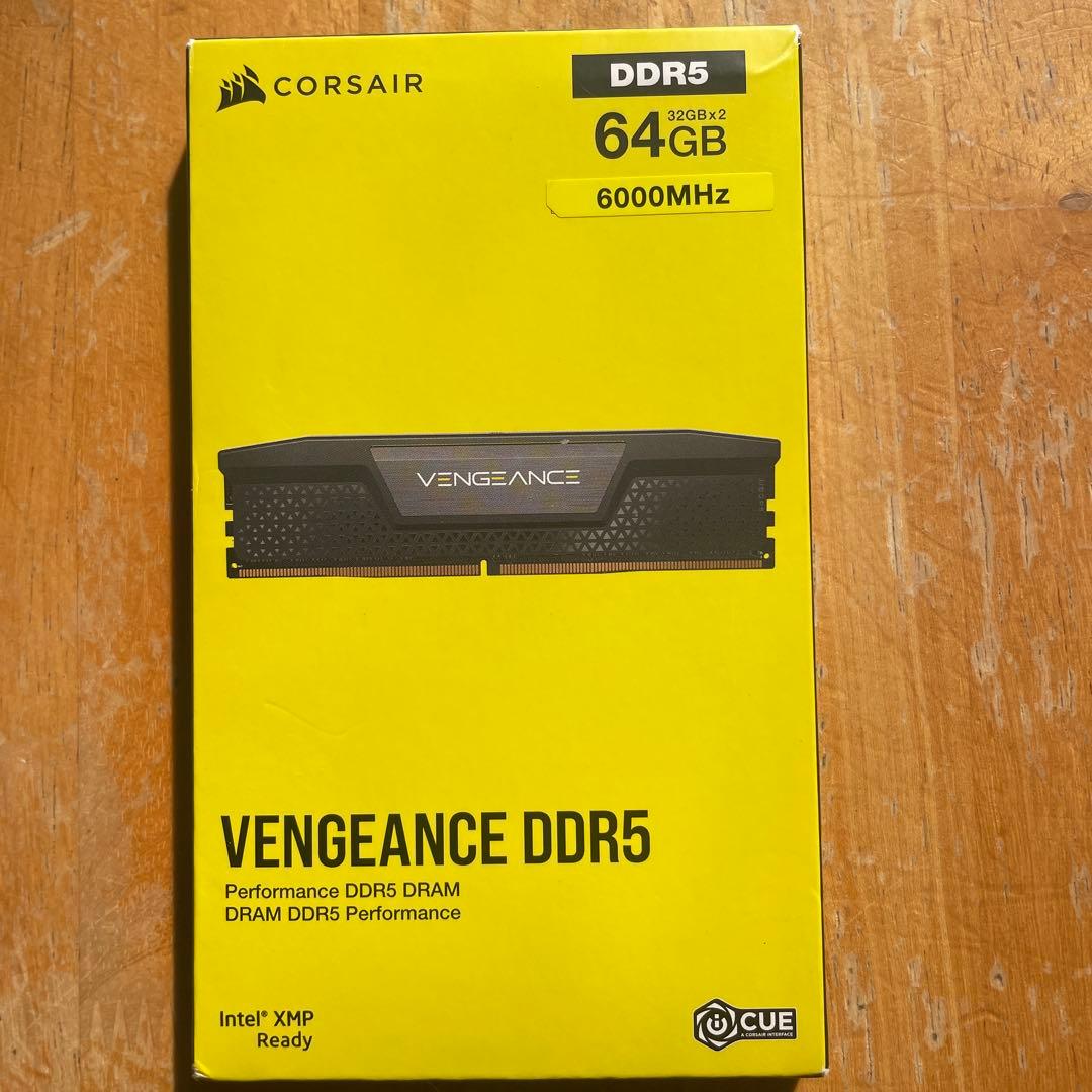 コルセア corsair DDR5-6000MHz 32GB×2枚(64GB)