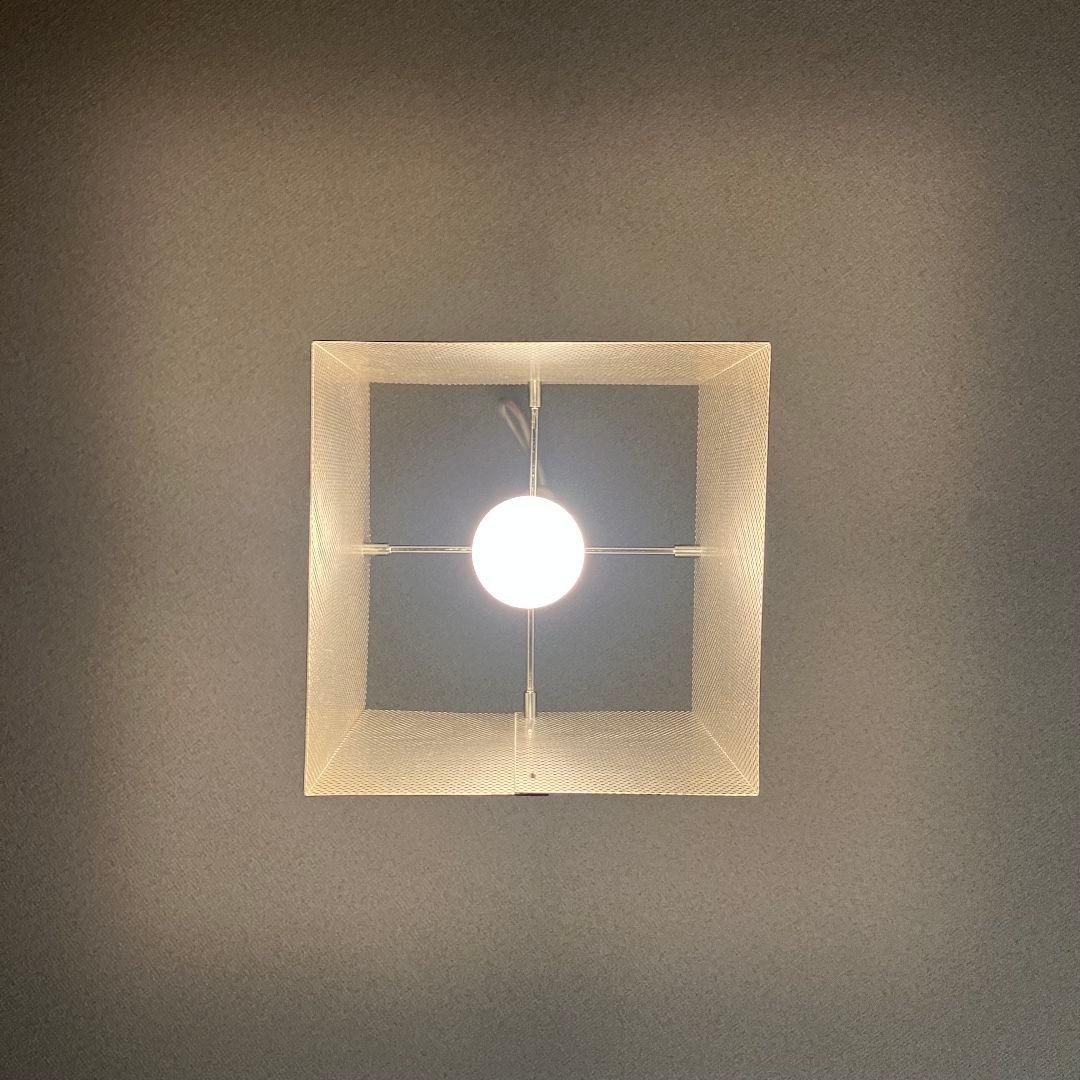 ポストモダン パンチングメタル キューブランプ