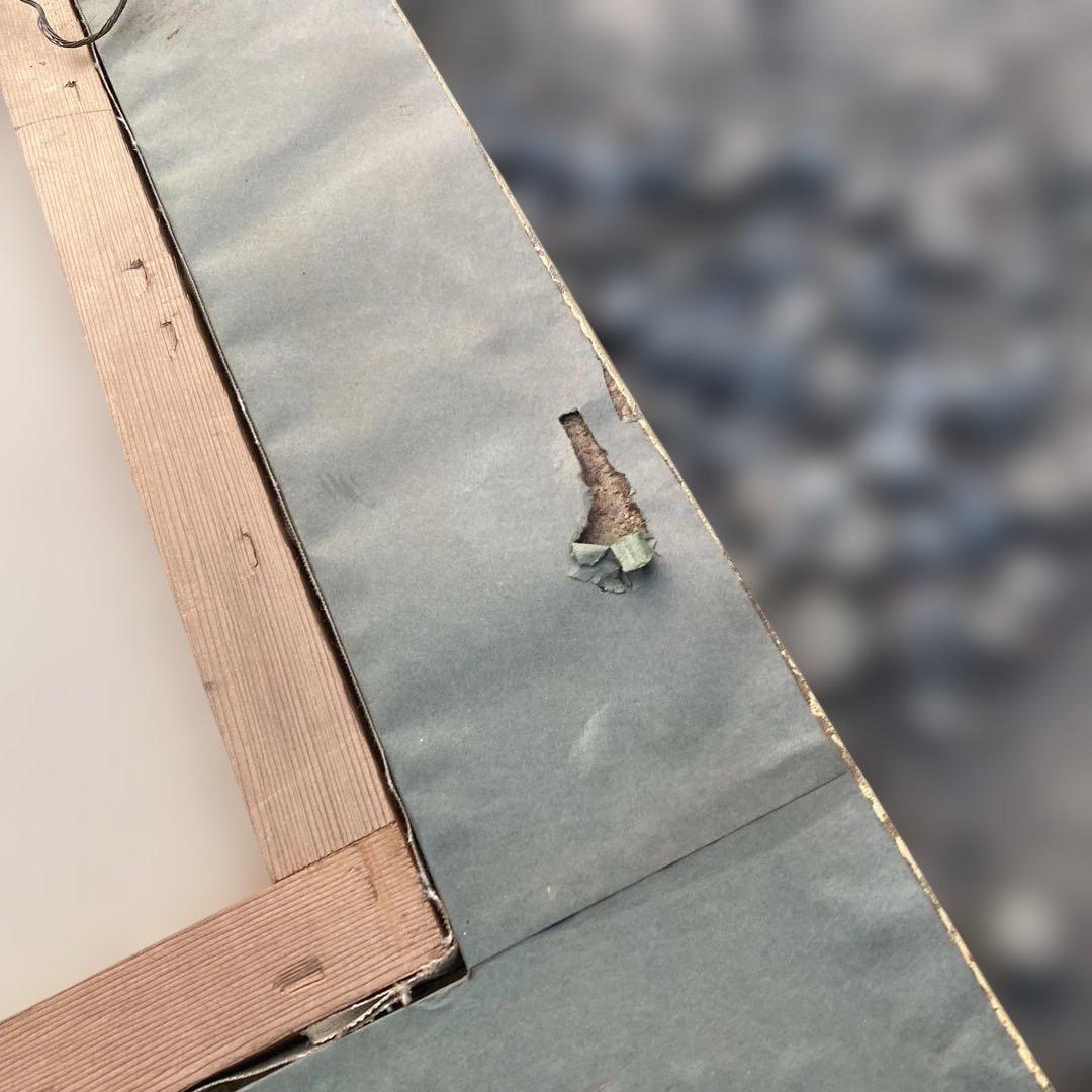 水辺の風景 油彩画 金色装飾額縁付き　アルジャントゥイユの橋　モネ　油絵　複製画