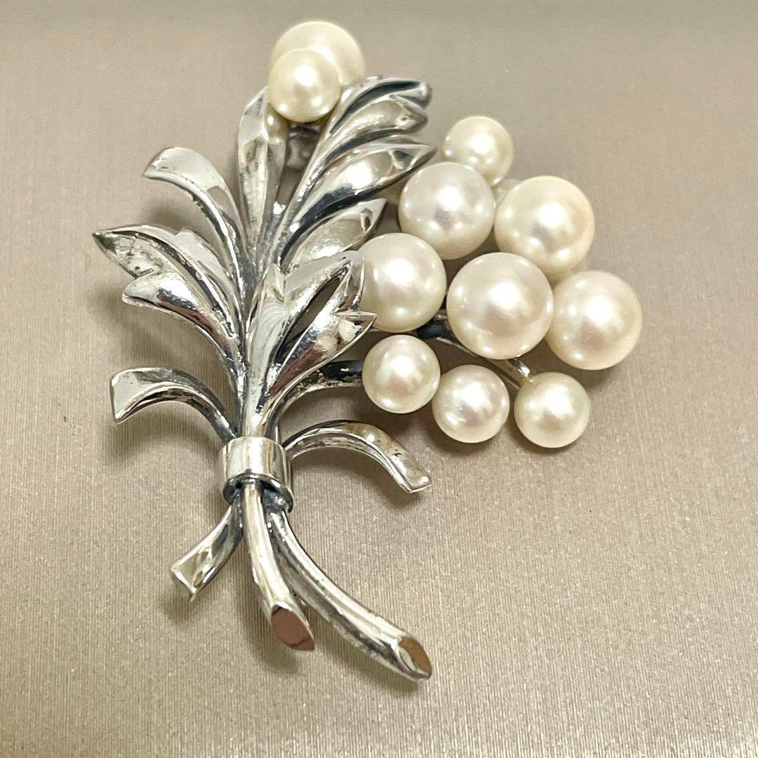 希少✨皇室御用達 MIKIMOTO ミキモト アコヤパール ブローチ コサージュ