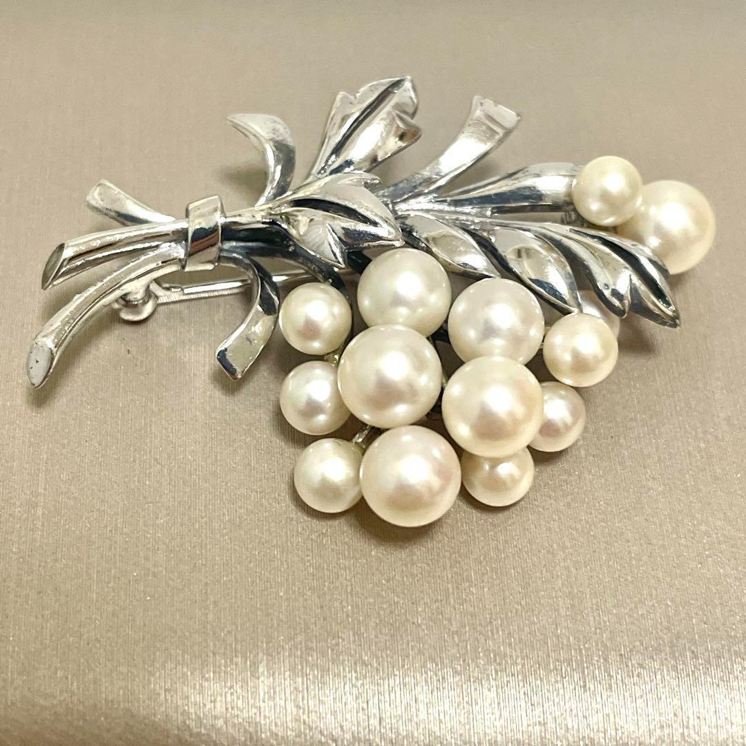 希少✨皇室御用達 MIKIMOTO ミキモト アコヤパール ブローチ コサージュ