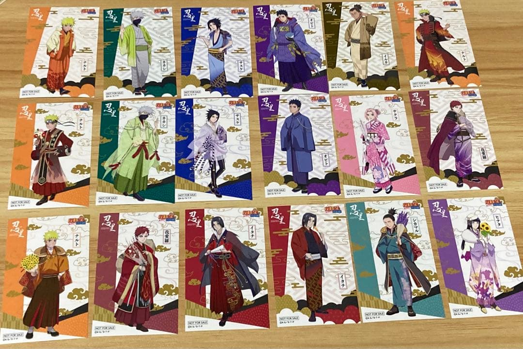 ノベルティ ステッカー 忍里 ナルト NARUTO  誕生日シール/18種コンプ