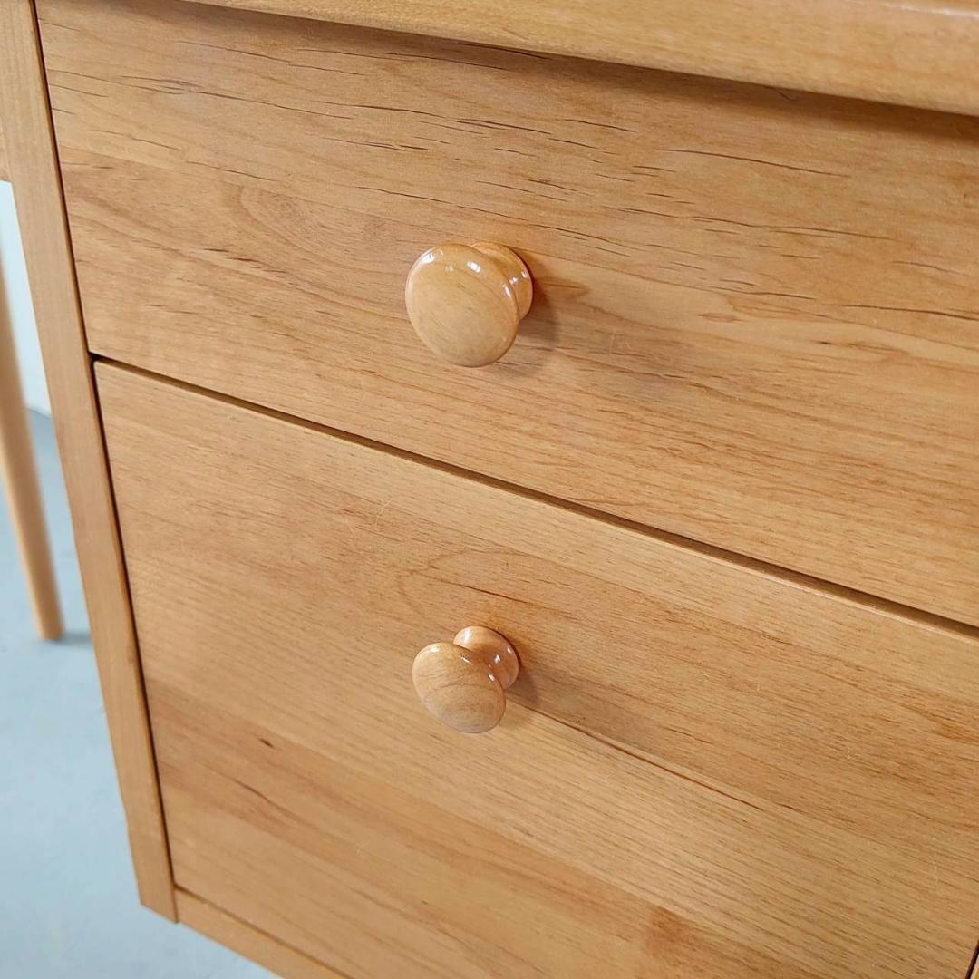 美品 モモナチュラル コモ 机のみ 幅90　無垢　アルダー材