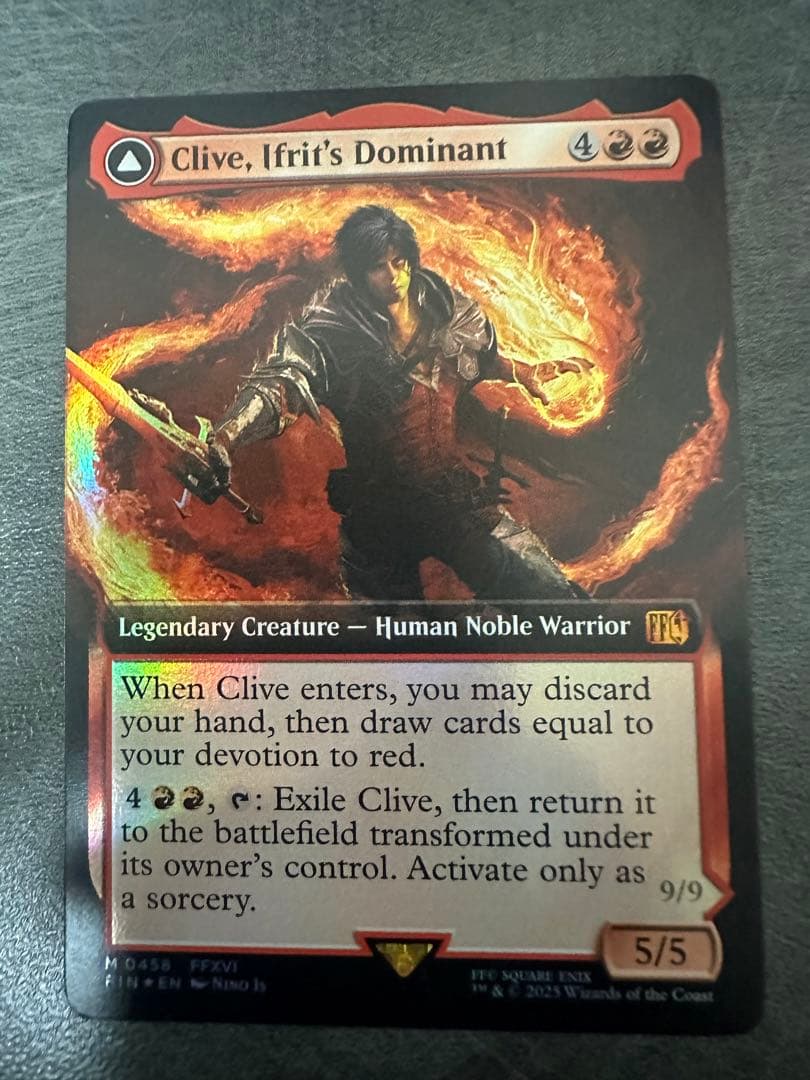 イフリートのドミナント、クライヴ　英語　拡張FOIL