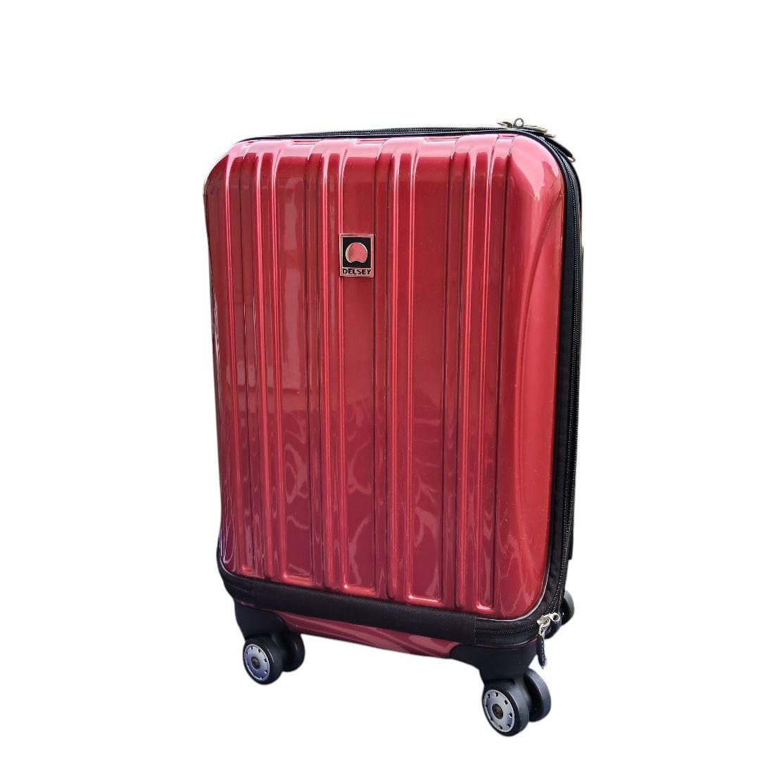 DELSEY デルセー キャリーケース 機内持込可 レッド 4輪 TSAロック