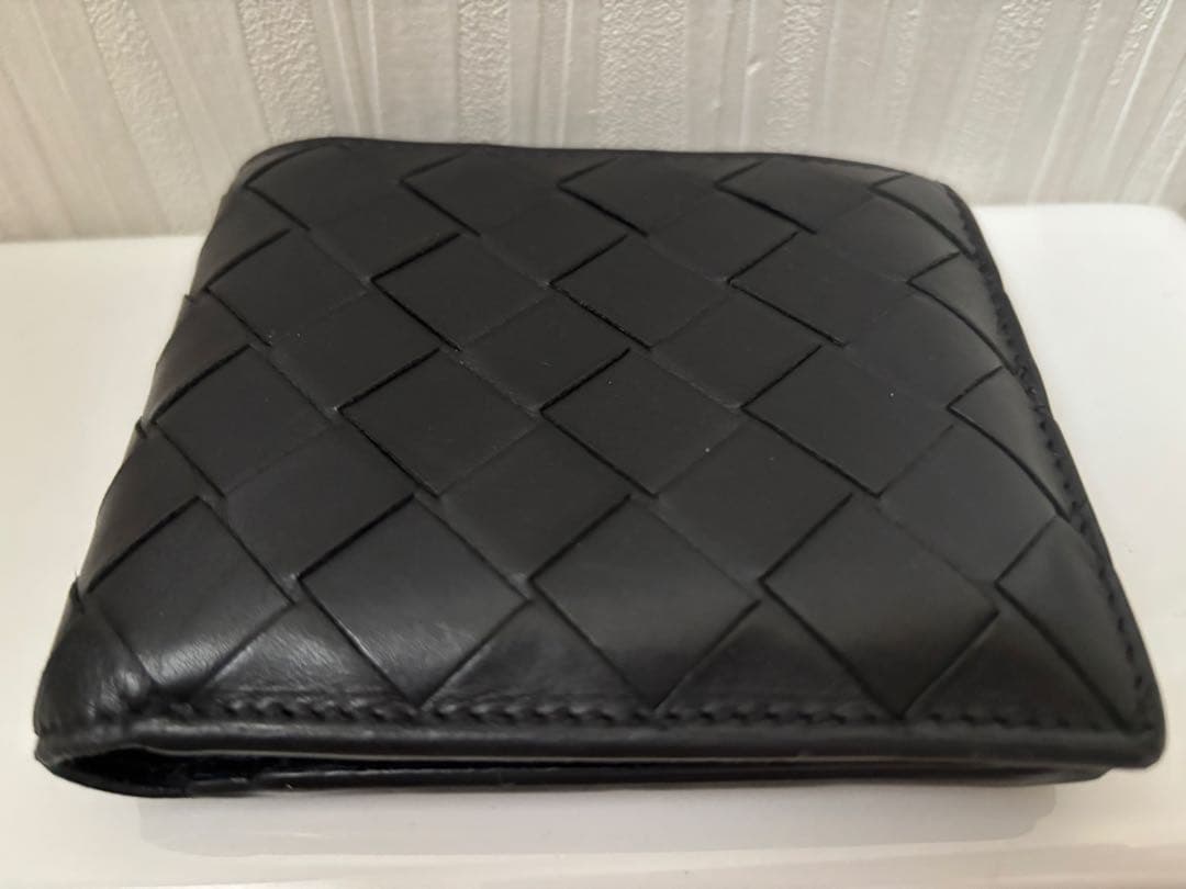 ボッテガ　BOTTEGA VENETA 二つ折り財布　ケース付き ブラック