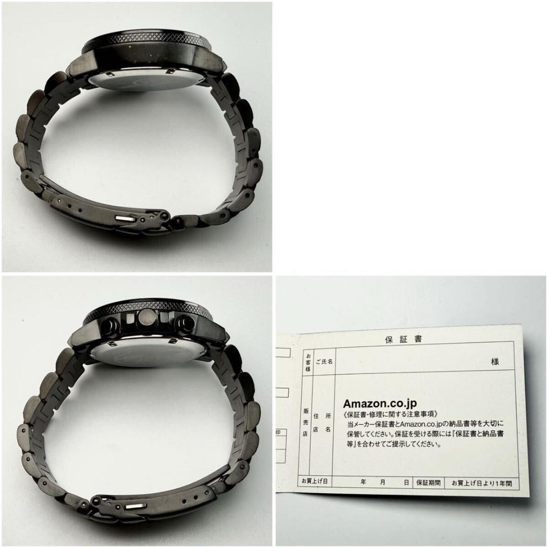 稼働 シチズン 腕時計 エコドライブ MARVEL ブラックパンサー JJ038