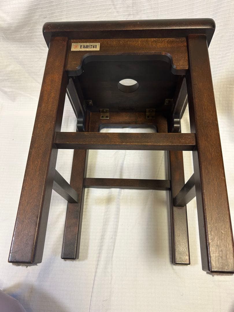 KIMI様　北海道民芸家具 木製スツール　花台　椅子　民藝家具