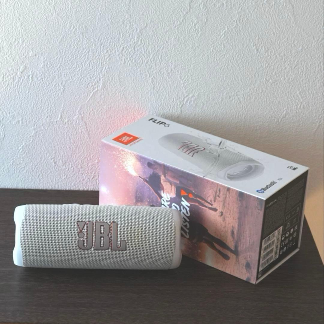 JBL FLIP6 白 ワイヤレススピーカー