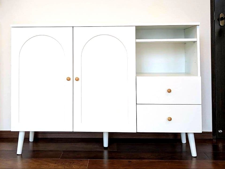 【最終セール】白キャビネット幅118㎝