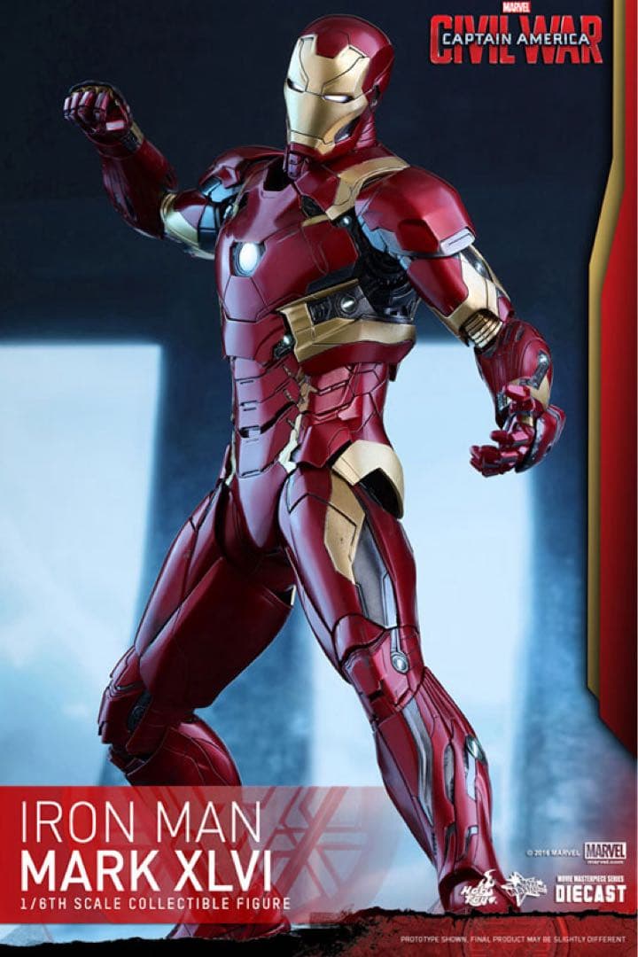 ホットトイズ アイアンマン マーク46 アベンジャーズ　1/6 フィギュア 装備