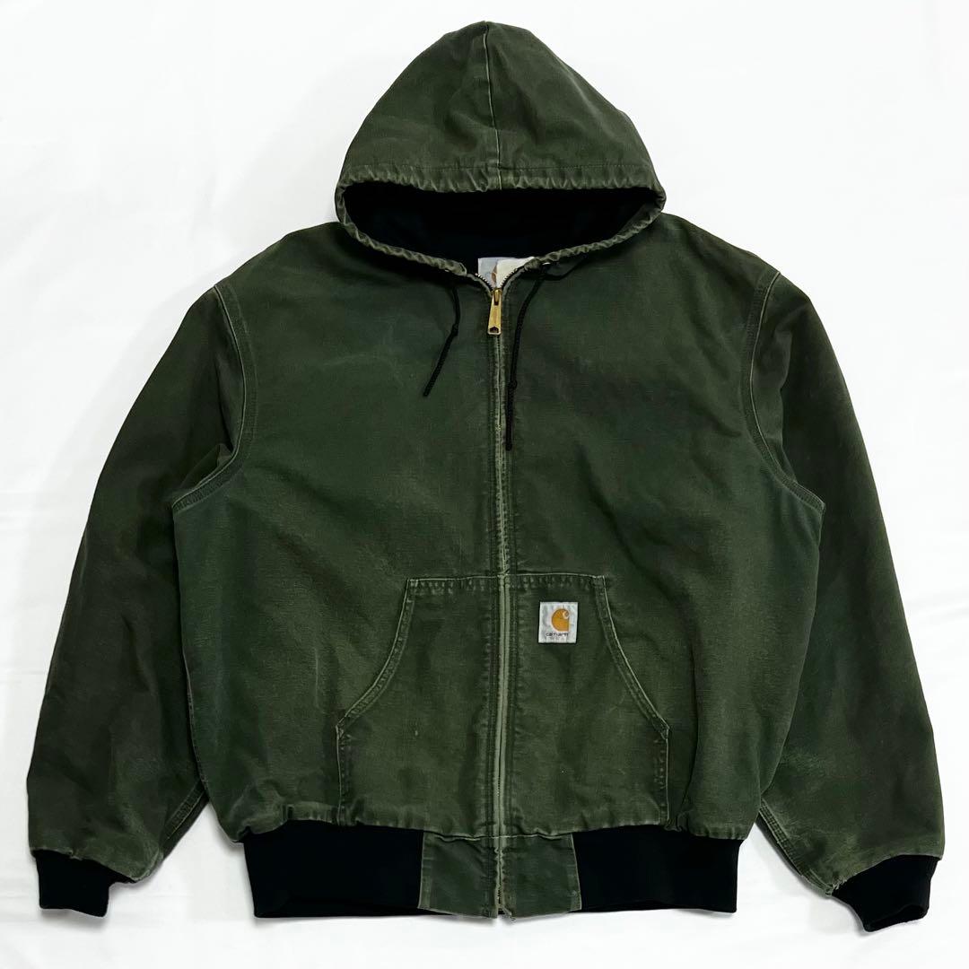 カーハート アクティブジャケット モス XL USA製 Carhartt