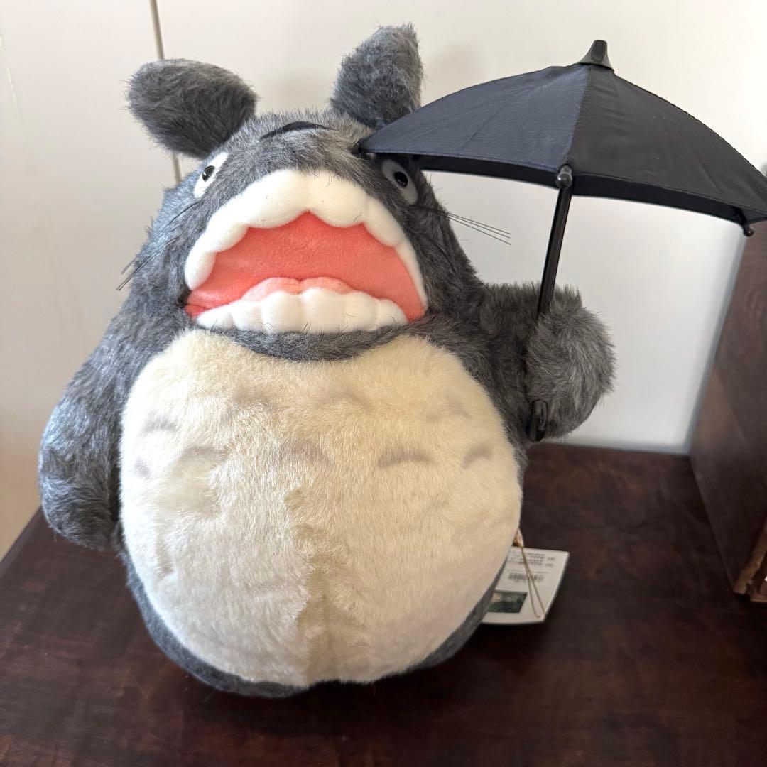 【昭和レトロ】となりのトトロ　ジブリ　ぬいぐるみ　傘付き　激レア　コレクション