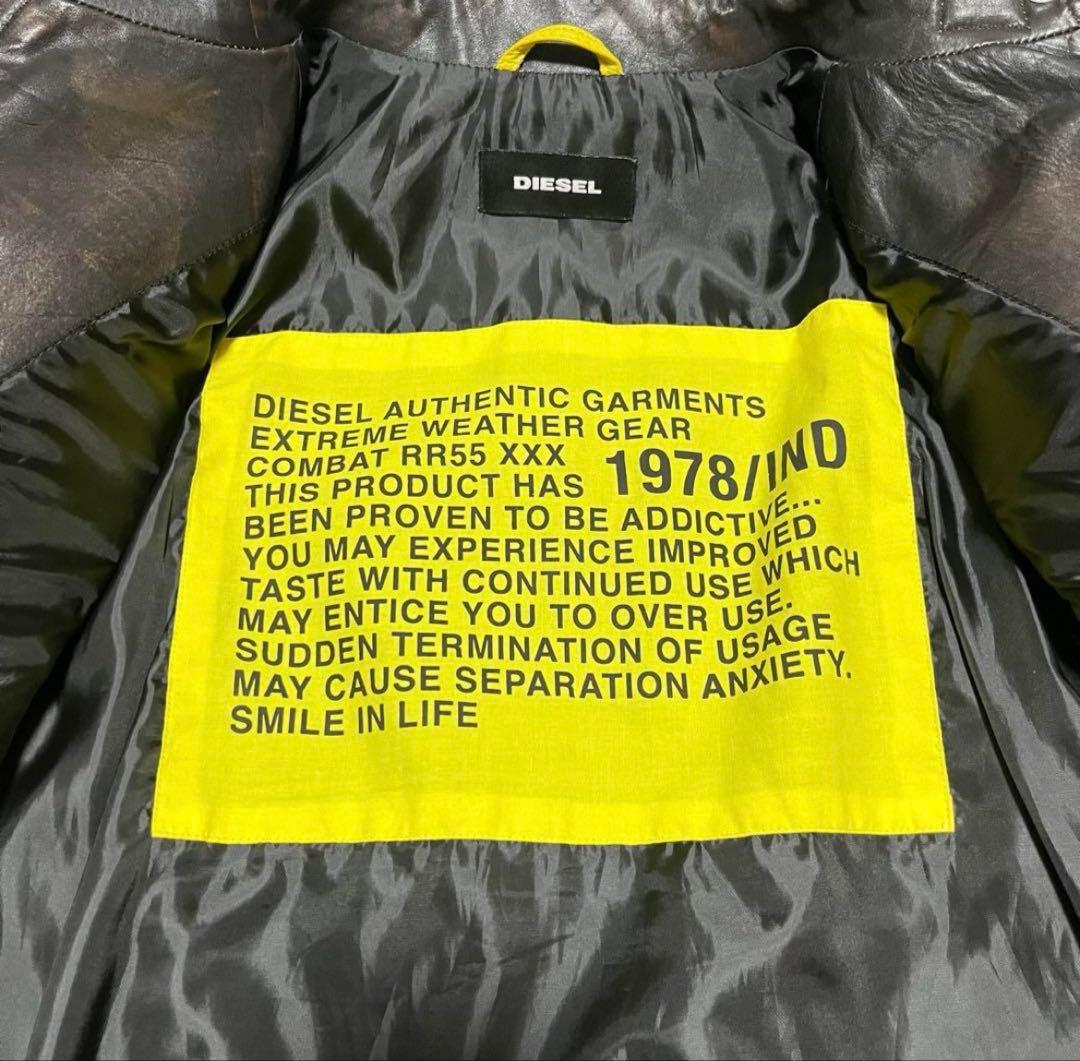 【美品】DIESEL 本革 2way マルチ〈定価137,500円〉