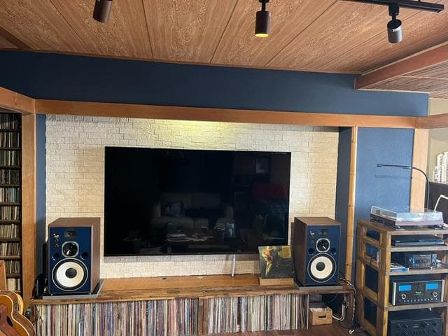 【おかさと～千桜～】天然黒御影石　特注オーディオボード　4面磨き　2枚