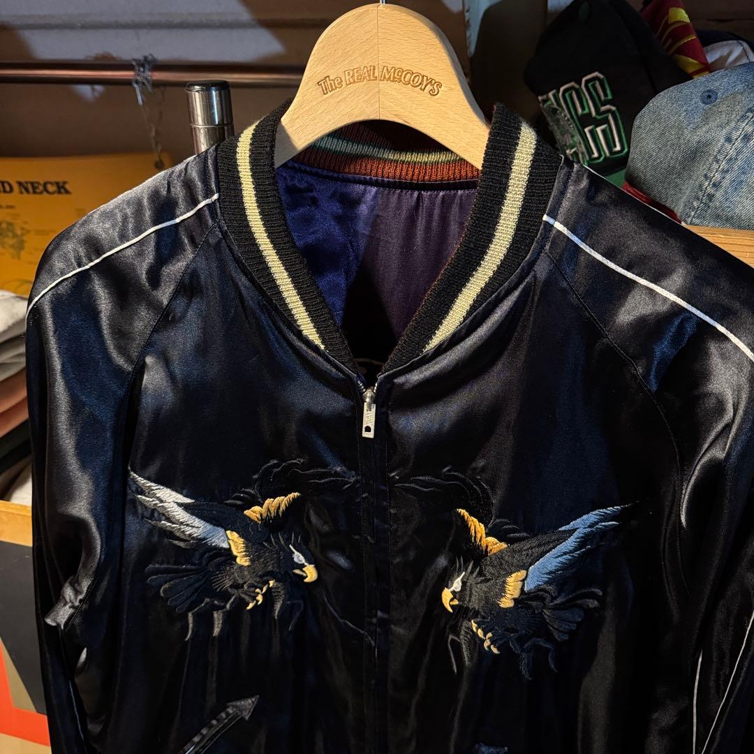 美品 豪華刺繍 小泉進次郎 テーラー東洋 スカジャン 横須賀ジャンパー 希少 L