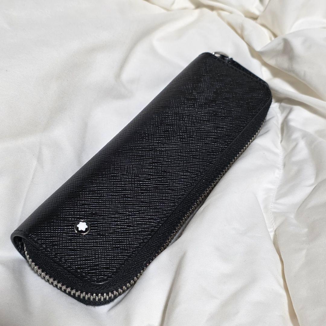 ✨モンブラン公式✨ 1本差しレザーペンケース　黒