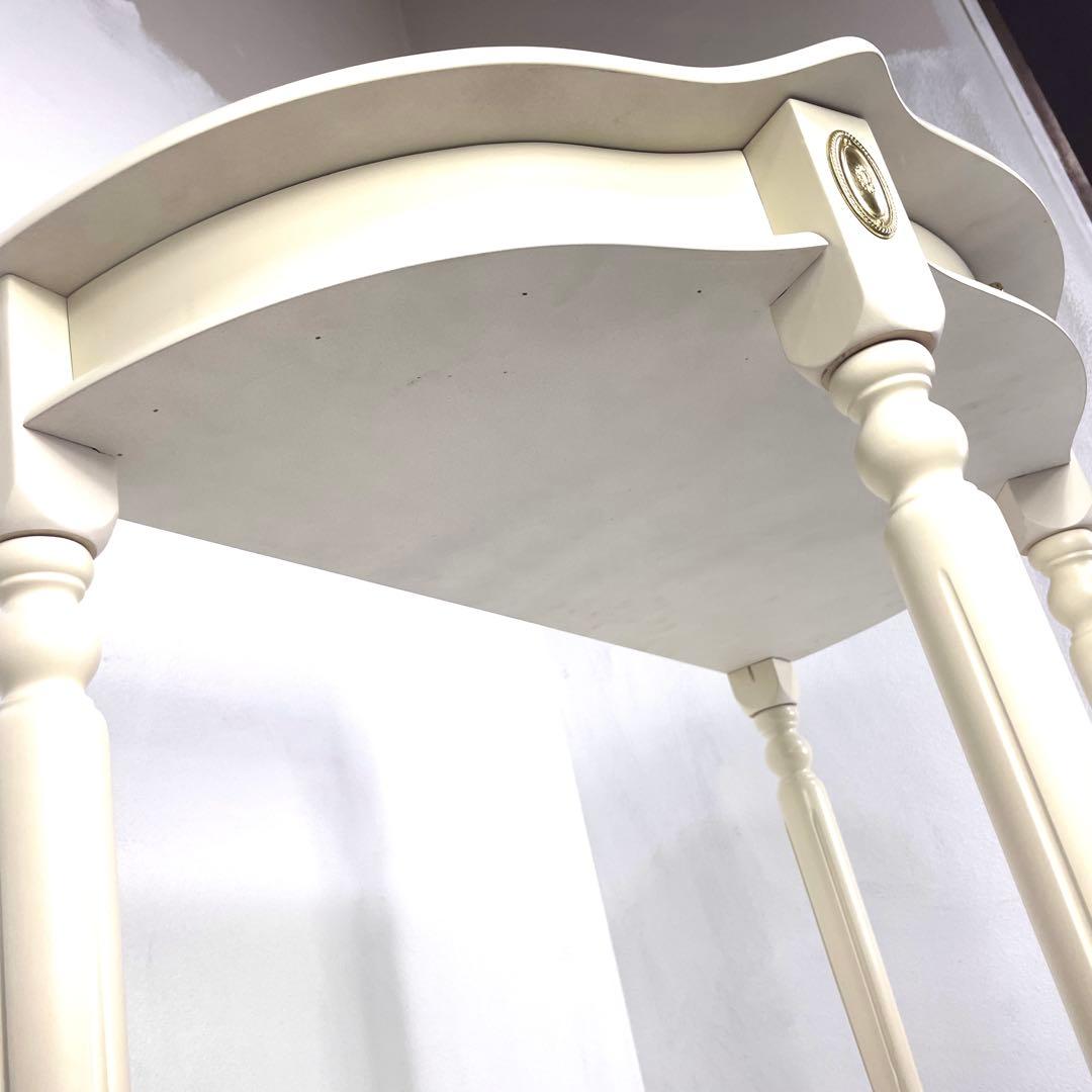 コンソールテーブル　サイドテーブル　インテリア　花台　アンティーク　　ロココ調