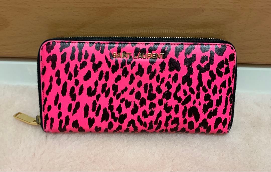SAINT LAURENT サンローラン  長財布　レオパード