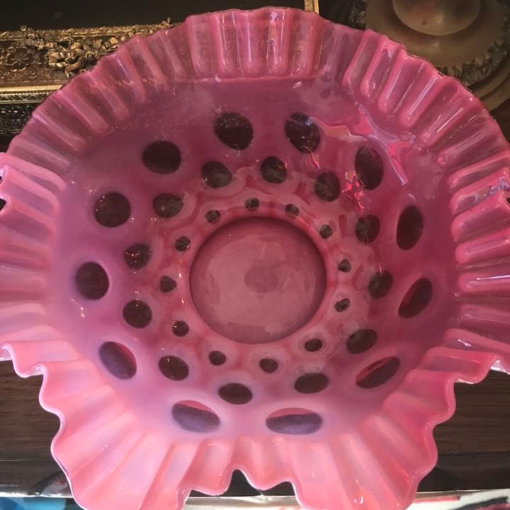 スペシャル品！40's～BIGアメリカアンティークフェントンガラスFenton