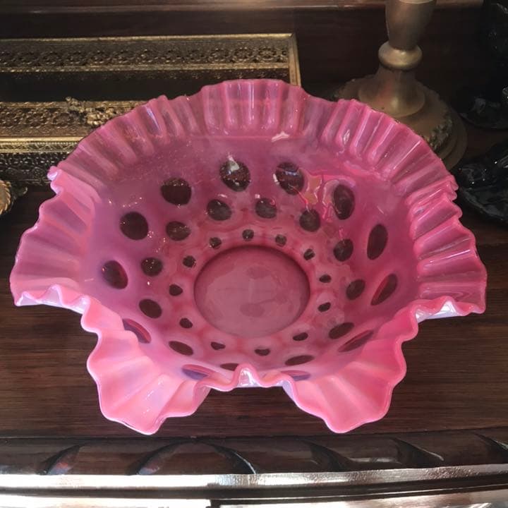 スペシャル品！40's～BIGアメリカアンティークフェントンガラスFenton