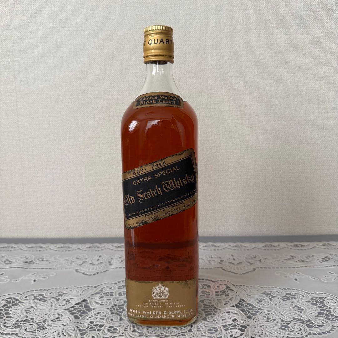 古酒1970年代【1000ml 】ジョニーウォーカーBLACK LABEL白紋章