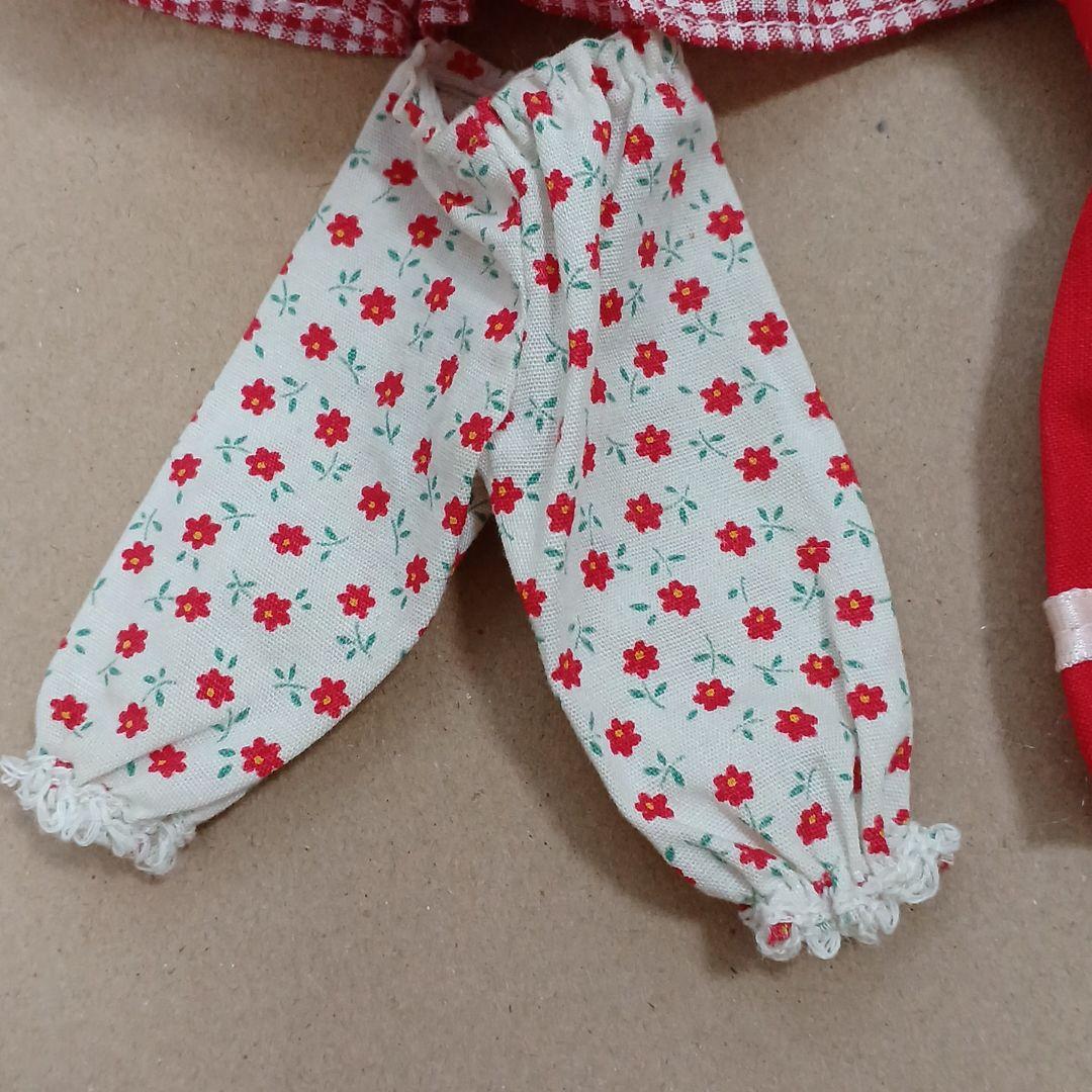 【専用】リカちゃん  赤いコーデ  昭和レトロ  ワンピース  靴とバッグ付き