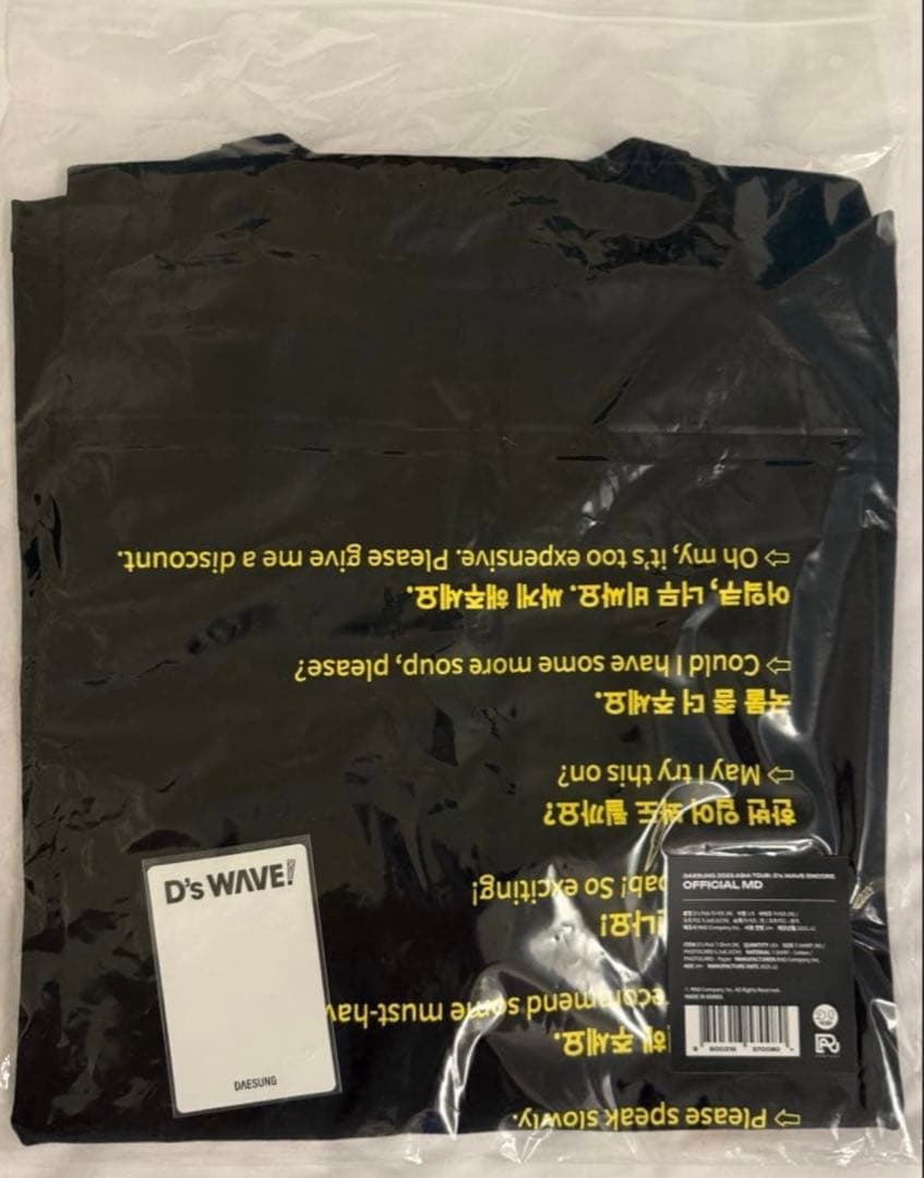 テソン ソウルコングッズ Tシャツ D's WAVE ENCORE⭐︎銀テおまけ付