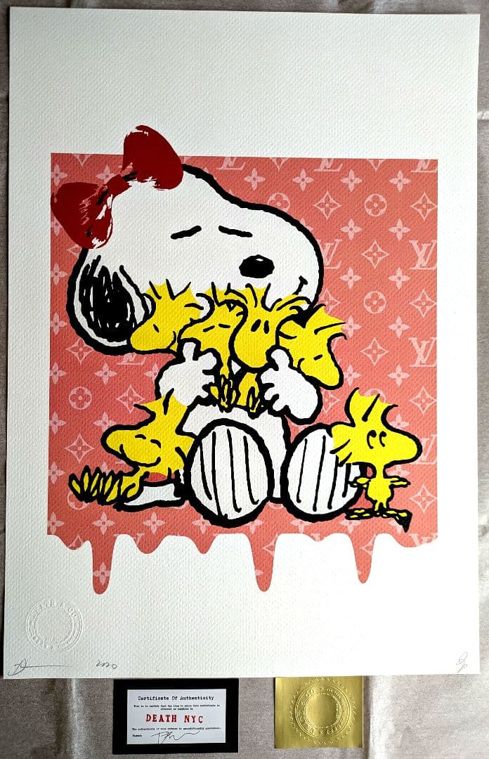 【なるみ】【額装セット】【DEATH NYC】Snoopy