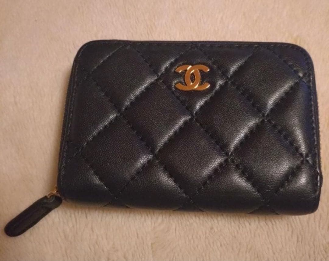 CHANEL ブラック レザー ケース、カードケース　ノベルティ