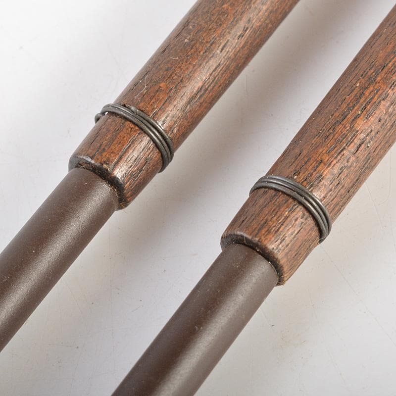 茶道具　中川浄益造　銅製　利休倣　桑柄火箸　共箱　V　6687