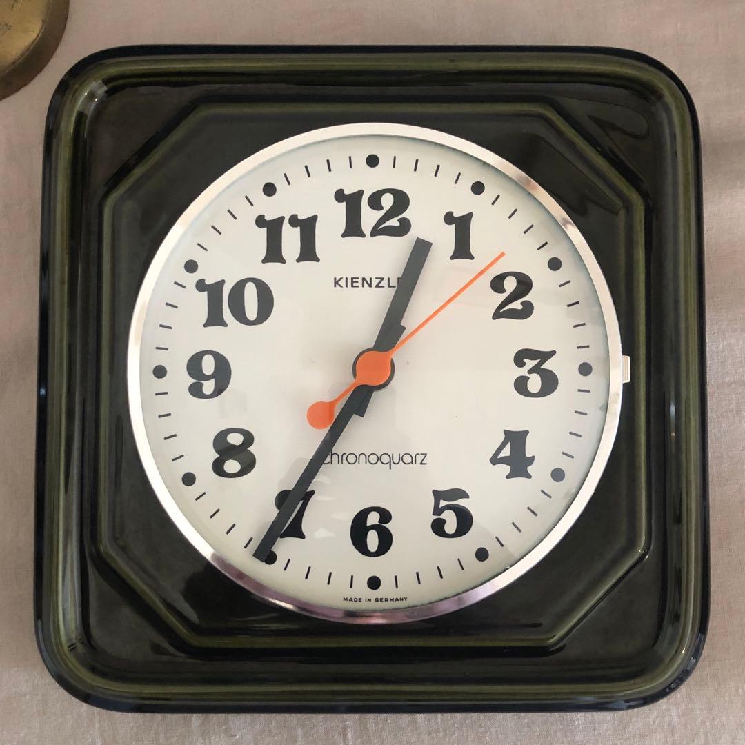 ドイツ　KIENZLE キエンツレ　陶器の掛け時計　アンティーク