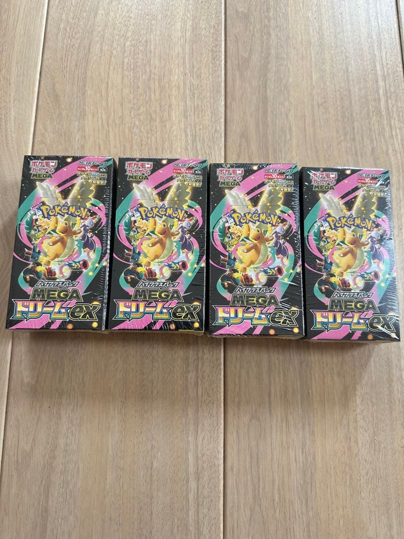 ポケモンカードMEGAドリームex シュリンク付き4BOX